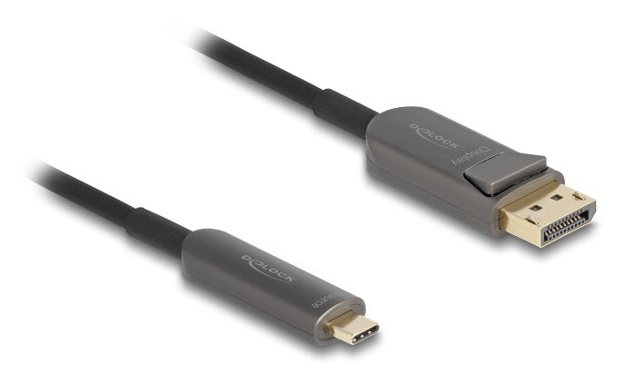 Delock Cable Aktives Optisches USB Type-c a DisplayPort 8K 60 HZ 40Gbps 10M