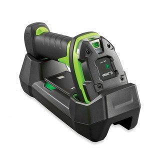 DS3678-XR Rugged Green Vibration Motor Standard Cradle USB (no Cord) Kit: Scanner Shielded USB Cable (supports