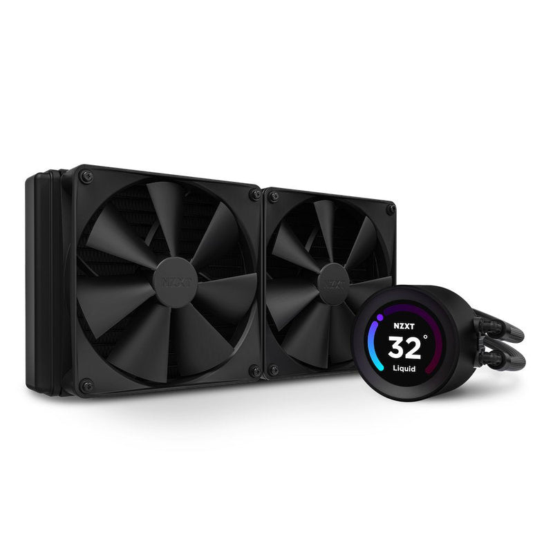 Nzxt Refrigerador Liquido CPU Kraken Elite 280 2X140 Black Per Display LCD Plus