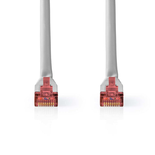 Nedis CAT.6 Cable RJ45 Connector Male RJ45 Connector Male S/FTP 2.0M Round Abs / Pvc Grey Colgador — image 1
