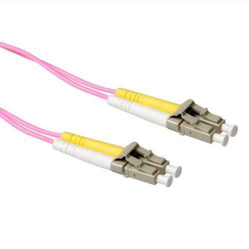 3 Meter Lszh Multimode 50 125 OM4 Fiber Patch Cable Duplex With Lc Connectors