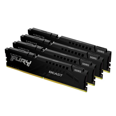 Kingston Memory Fury Beast 128GB DDR5 5600 (4X 32GB) Quad-kit, KF556C40BBK4-128 — image 1
