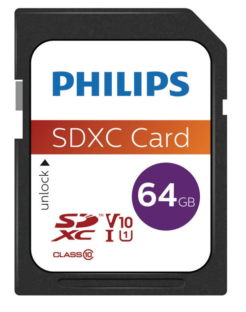 Philips FM64SD55B Memory Flash 64GB Sdxc Clase 10 Uhs-i — image 1