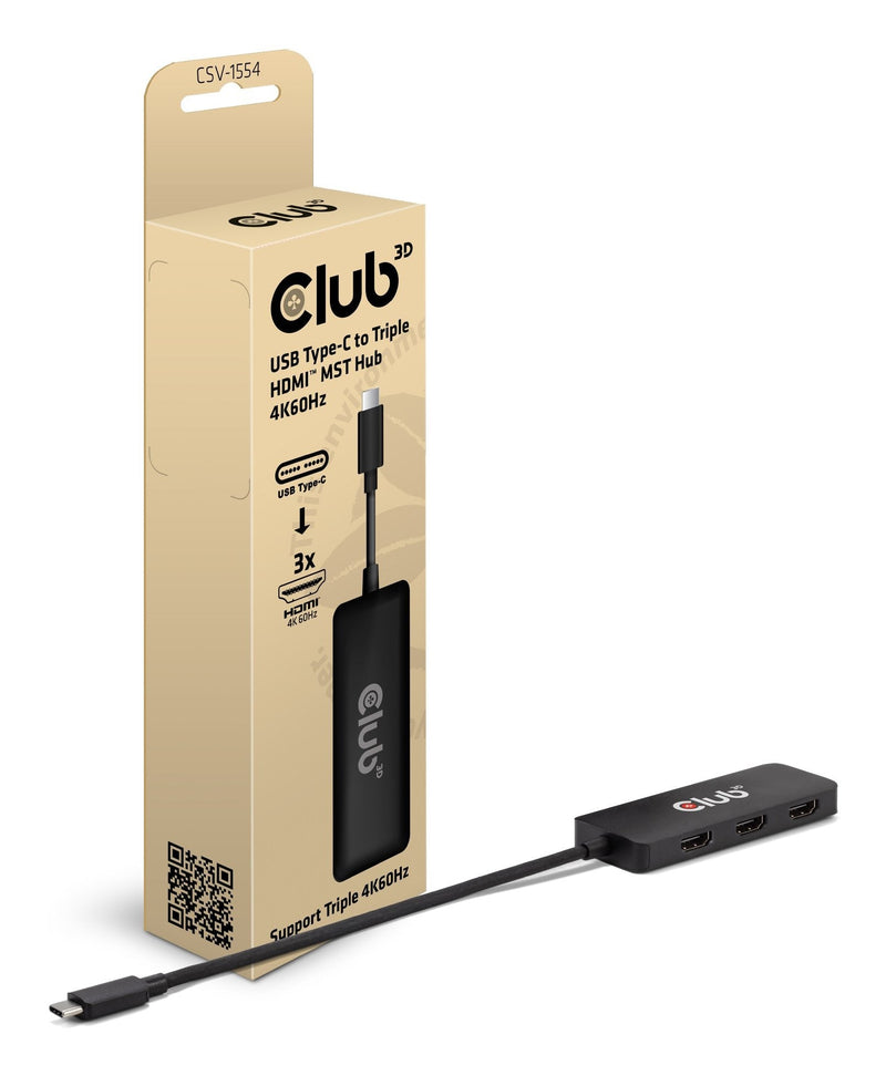 Hub CLUB3D CSV-1554 Interfaz USB Type-c Black