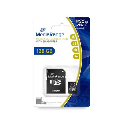 Mediarange MR945 Memoria Flash 128GB Microsdxc Clase 10 Uhs-i