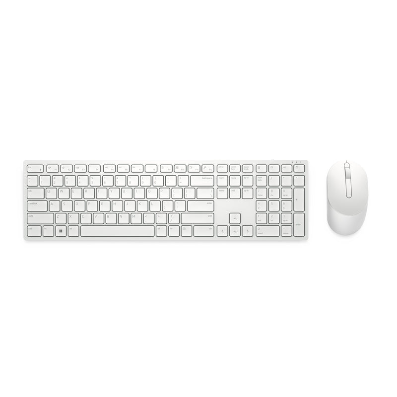 Dell KM5221W-Wh Keyboard English + Mouse Wireless Qzerty Internacional Ee.uu. White