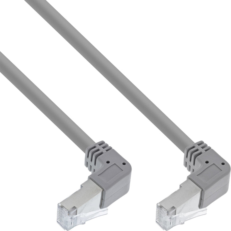 Inline® Network Cable Two Side Down Angled, S/FTP, CAT.6, 250MHZ, Pvc, 0.90M