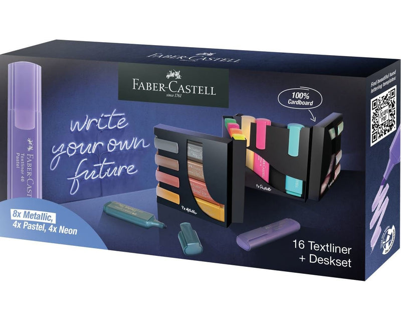 Faber Castell Marcador Fluorescent Textliner 46 Set Of Desk 16 C/Surtidos