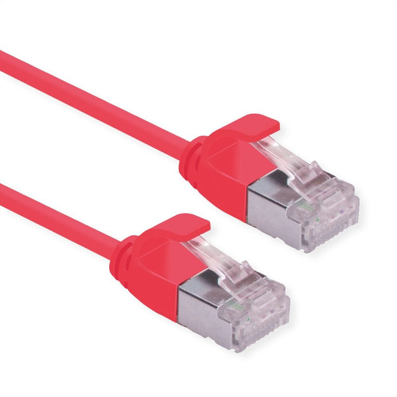 Roline Green U FTP Network Cable CAT.6A (class Ea), Lsoh, Slim, Red 3M