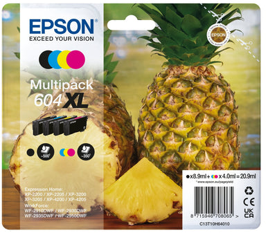 Epson Cartridge 4 Colours Multipack 604XL XP-2200, WF-2910DWF Piña — image 1