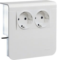 Hager Gertetrger SL200809009016 Socket Power 2VÍAS 20X80MM Verkehrswei