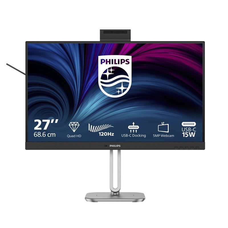 Philips Monitor TFT 27B2U4601H IPS 27'' 2560X1440 DP HDMI USB-C Webcam