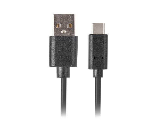 Lanberg USB Cable CA-USBO-20CU-0010-BK Connectors USB-A a USB Type-c Qc 3.0 1M Black