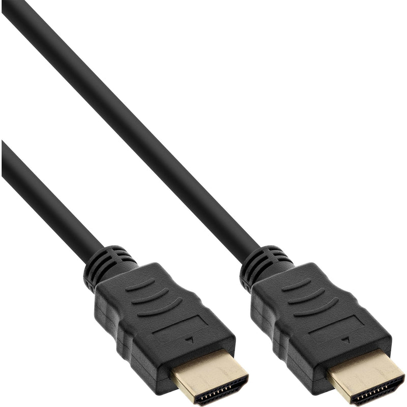 Inline® High Speed HDMI Cable With Ethernet, M/M, Black Golden Contacts, 10M