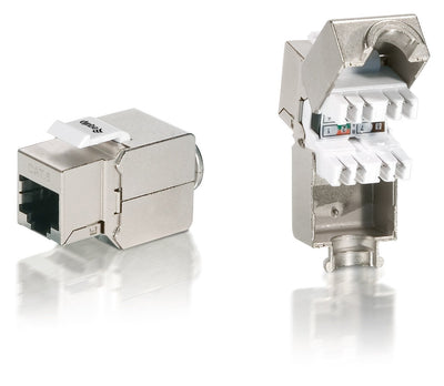 Kit 8 Units Connector Female RJ45 FTP CAT.6 Panel Keystone — image 1