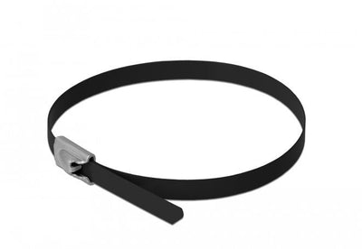 Delock Cable Ties Steel Inoxidable L 400 X B 4,6MM Black 10 Pieces — image 1