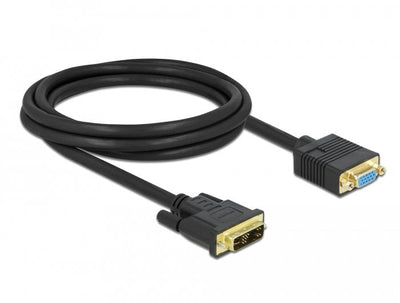 Delock Cable DVI 12 + 5 Male a VGA Female 2M — image 1