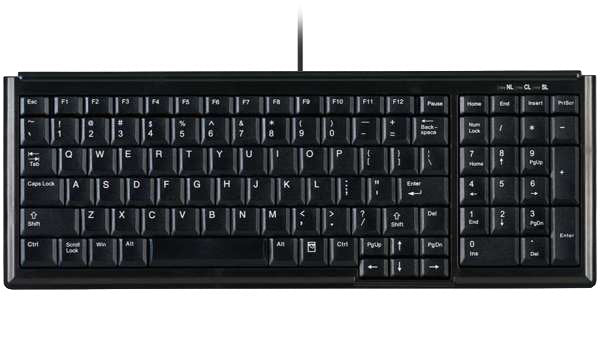 Contour Design Active Key AK-7000 Keyboard Home USB Qwertz German Black