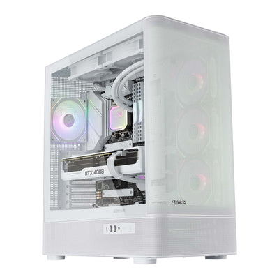 Abysm Box ATX Danube Sava H500 Ii Air White 2X3.5 3X2.5 2XUSB3.0 1x USB-C GPU 400MM — image 1