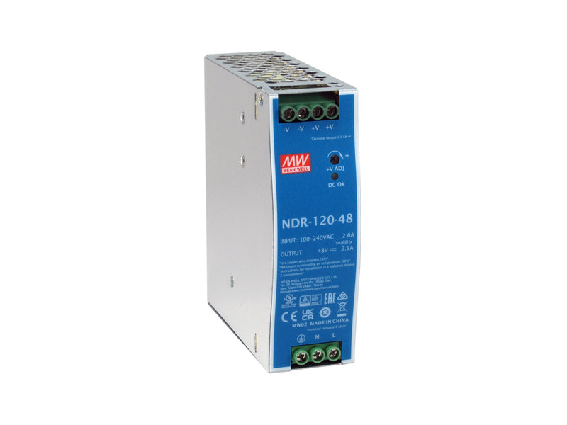 Levelone Industrial Power Supply 48VDC/120W+CARRIL Din Silver