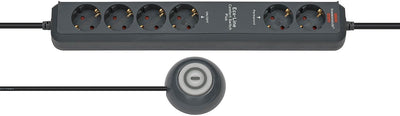 Brennenstuhl Eco-line Comfort Switch Base Múltiple 2M 6 Salidas AC Antracita — image 1