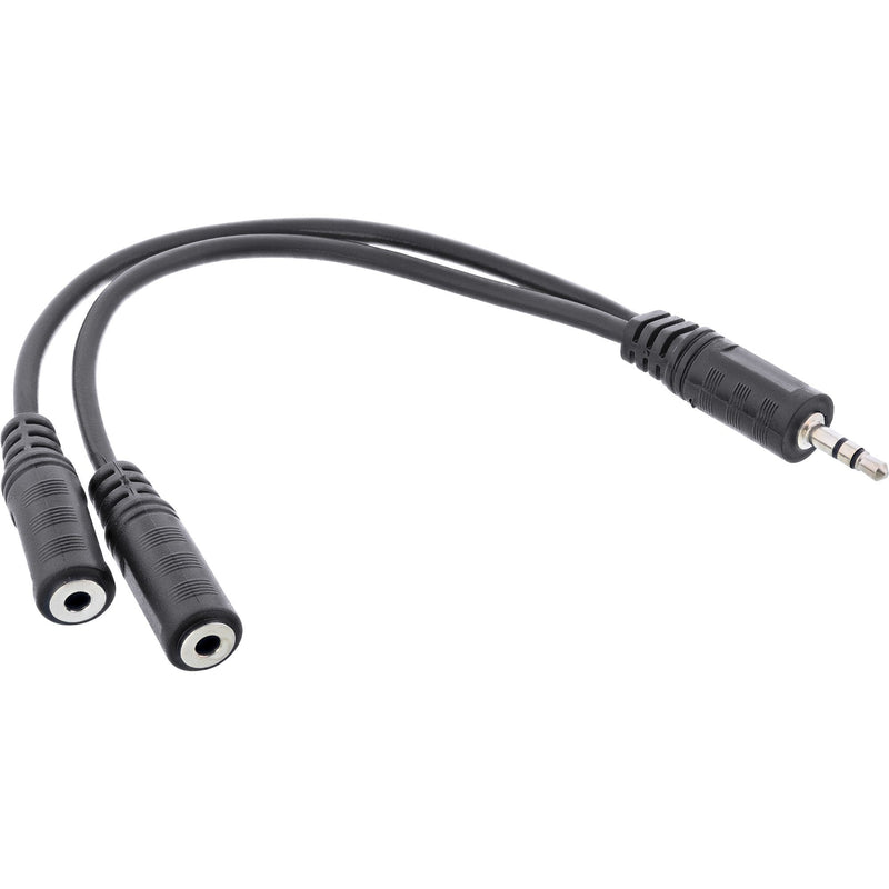 Inline Cable Audio 3,5MM Stereo Male a 2X 3,5MM Female 0,2M