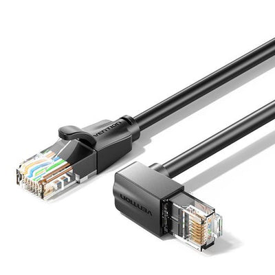 Vention Network Cable CAT.6 UTP - Length 5M - Acodado - Speed Up To 1Gbps - 26AWG - Cover Pvc - Black — image 1