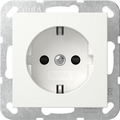 Gira 445327 Schuko Sh System 55 White Puro M — image 1