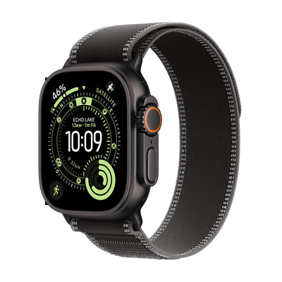 Apple Watch Ultra 3 GPS + Cellular 49MM Black Titanium Case With Black Charcoal Trail Loop - S M — image 1