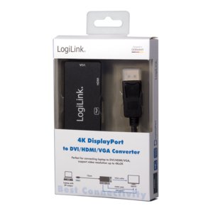 Logilink CV0109 Adapter USB Cable -c DisplayPort White