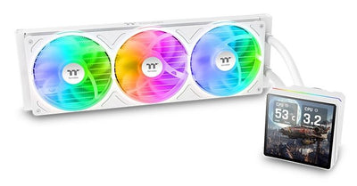 Thermaltake Refrigeración Líquida CPU K TH360 V3 Ultra ARGB Sync Aio Snow Edition — image 1