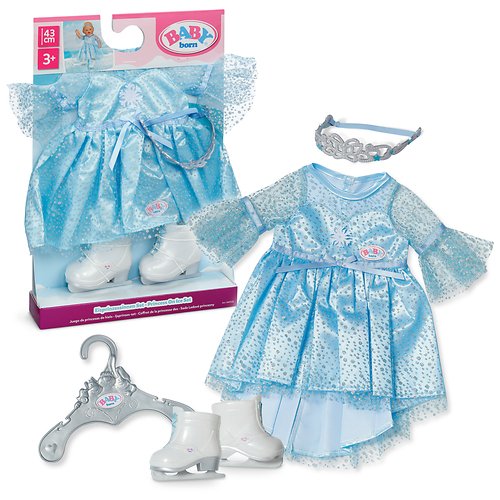 Zapf Creation Baby Born® Set Princesa Hielo 43CM, Accesorios Muñecas 840535