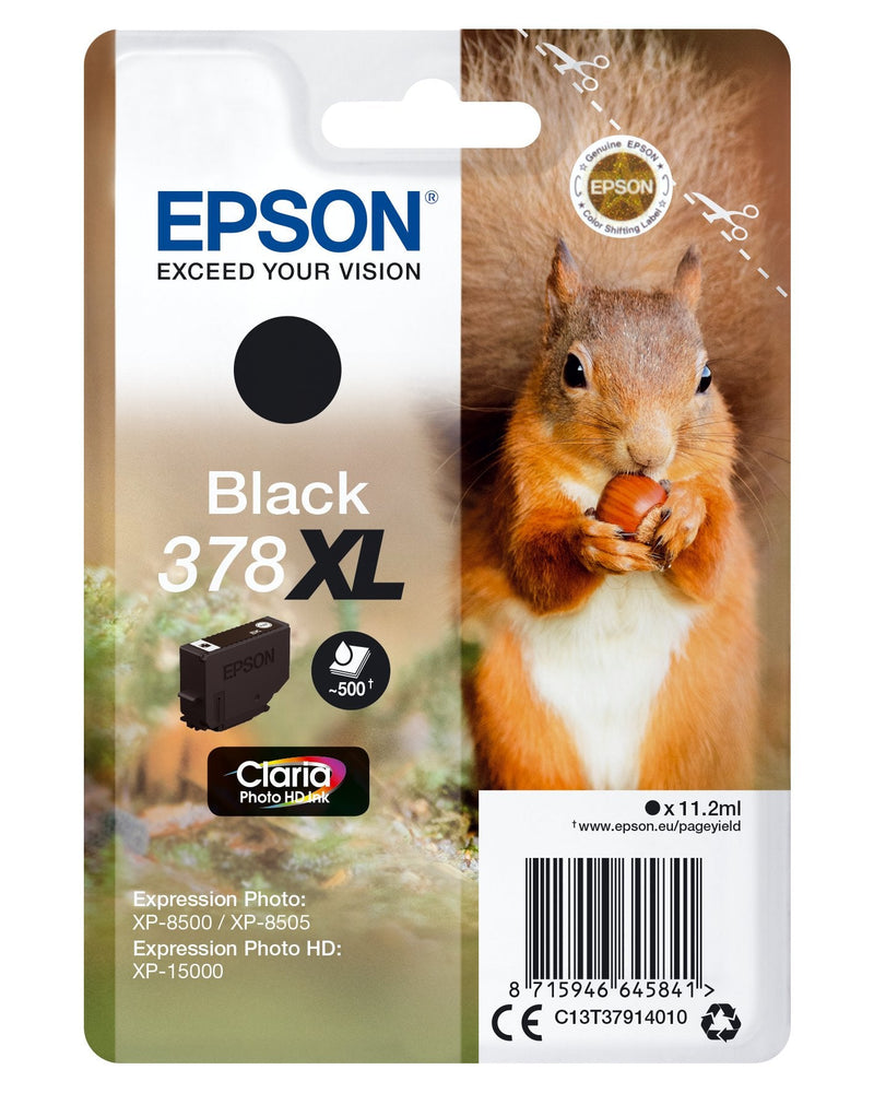 Epson Genuine Ink 378 XL High Capacity Black