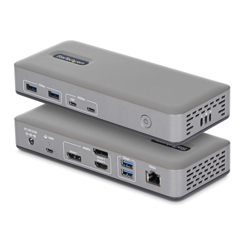 StarTech.com Estación Connection Laptop USB-C 3.2 Gen 2 HDMI 2 X DP 1GBE Reino Unido Europa