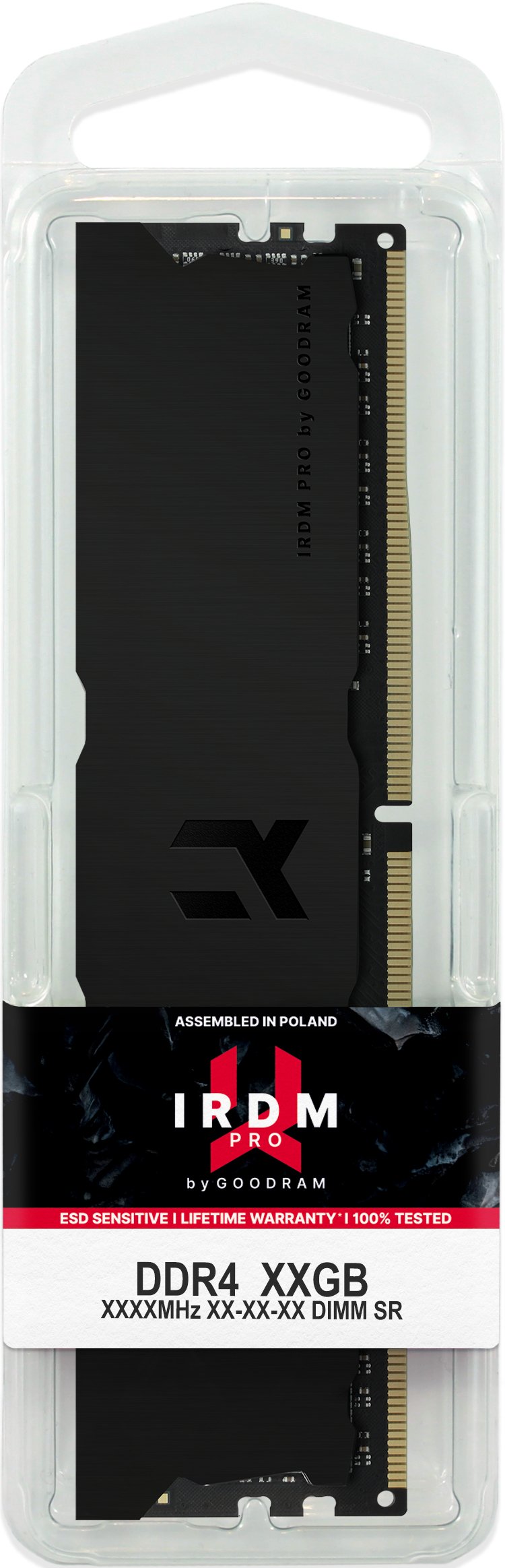 Goodram RAM Irdm Pro DDR4 8GB 3600MHZ CL18 DIMM 1.35V Deep Black