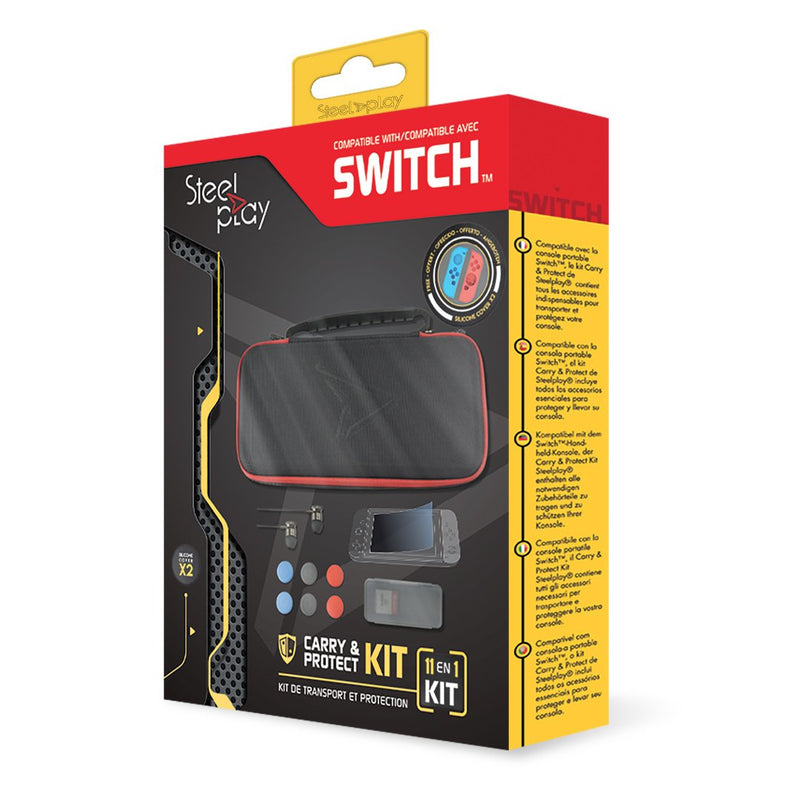 Steelplay Kit Transporte And Protection 11 1 + 2 Cases Joypad Switch Gratis