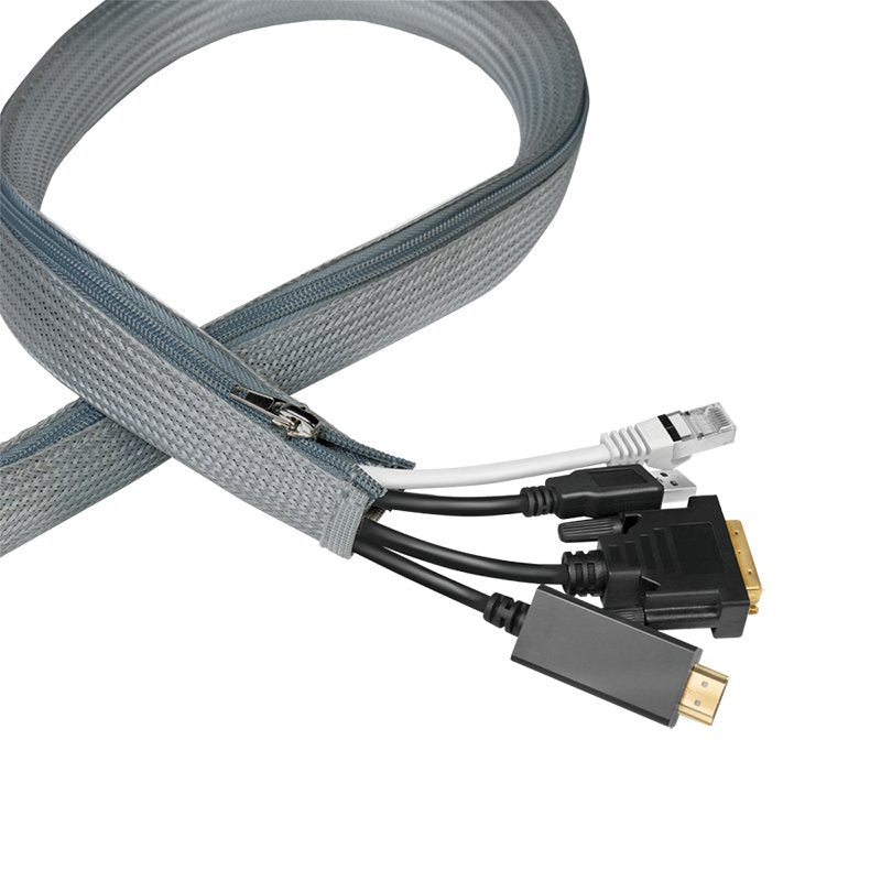 Logilink KAB0071 Case Cable With Zip Poliester Ø 30MM Grey 1M