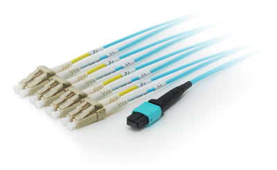 Equip 25556407 Cable Fibre Optic 7M Mtp 4X Lc OM4 Cyan — image 1