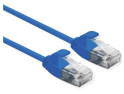 Roline UTP Datacenter Network Cable CAT.6A (class Ea), Lsoh, Slim, Blue 3M — image 1