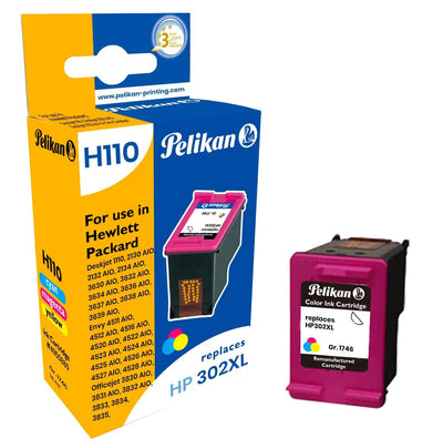 Pelikan 4950880 Ink Compatible HP 302XL (F6U67AE) B/C/M/ And — image 1
