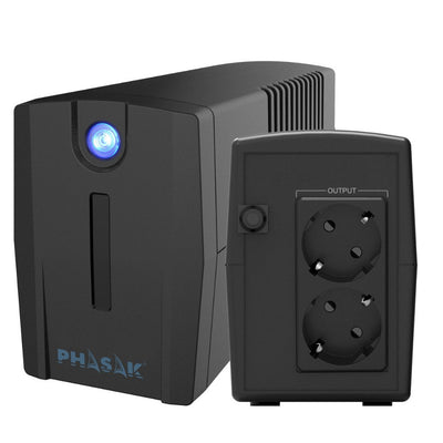 Phasak UPS Line Interactive Ottima 660VA Interactive 660VA-360W 2 Salidas Formato Tower — image 1