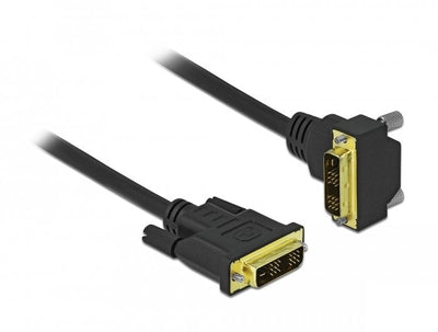 Delock DVI Cable 18 + 1 Male a 18 + 1 Male Angular 3M — image 1