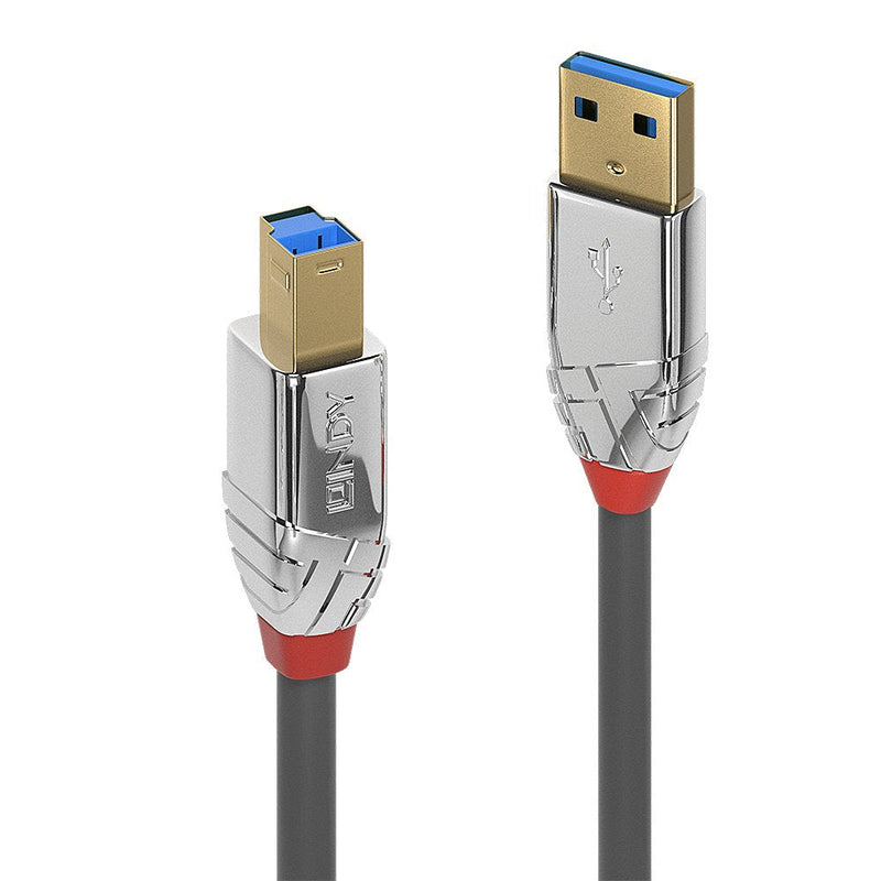 Lindy 36663 USB Cable 3M USB 3.2 Gen 1 (3.1 Gen 1) USB a USB B Grey Printer