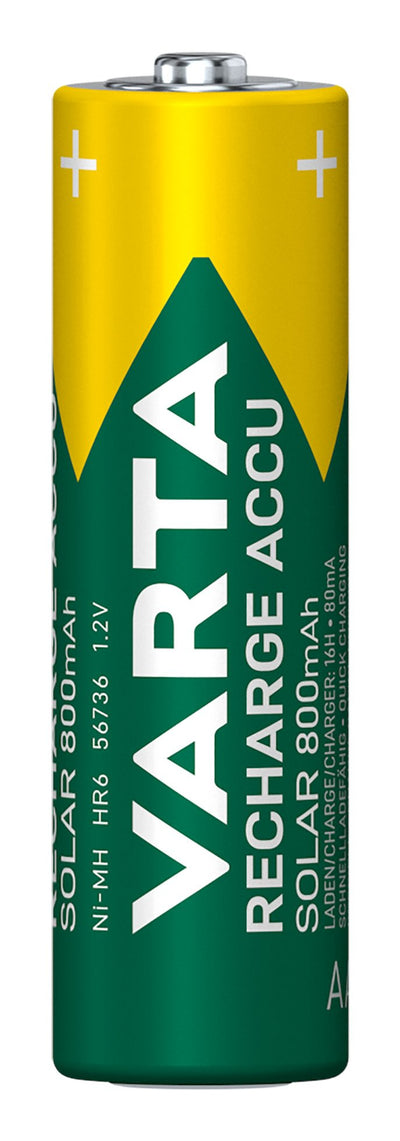 Varta Battery Rechargeable Solar Aa HR6 800MAH 2 Units — image 1