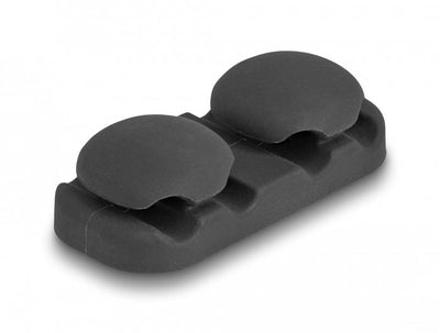 Delock 18445 Portacables With 4 Pasacables Autoadhesivos Black Set 2 Pieces — image 1