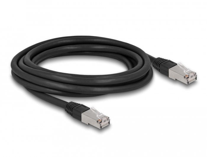 Delock RJ45 Network Cable CAT.6A S FTP Pe Outdoor 3M Black