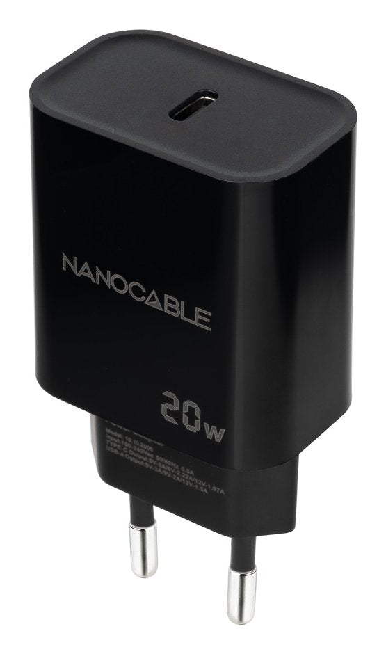Charger USB-C Pd 20W Black