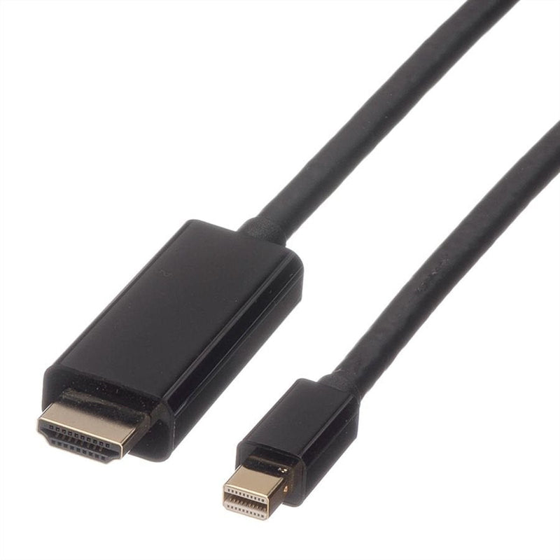 Roline Mini DisplayPort Cable Mini Dp-uhdtv, St St, Black 1M