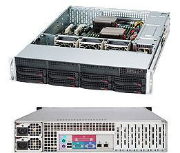 Supermicro Chassis Black 2U SC825TQC SAS3 Lp Chassis W/ Redundant PSU 1000W Pws