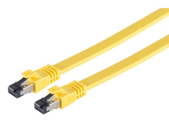 S-impuls Network Cable CAT.8.1 Flat Lszh Yellow 7,5M